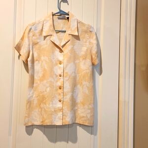 Liz Claiborne linen top Size M